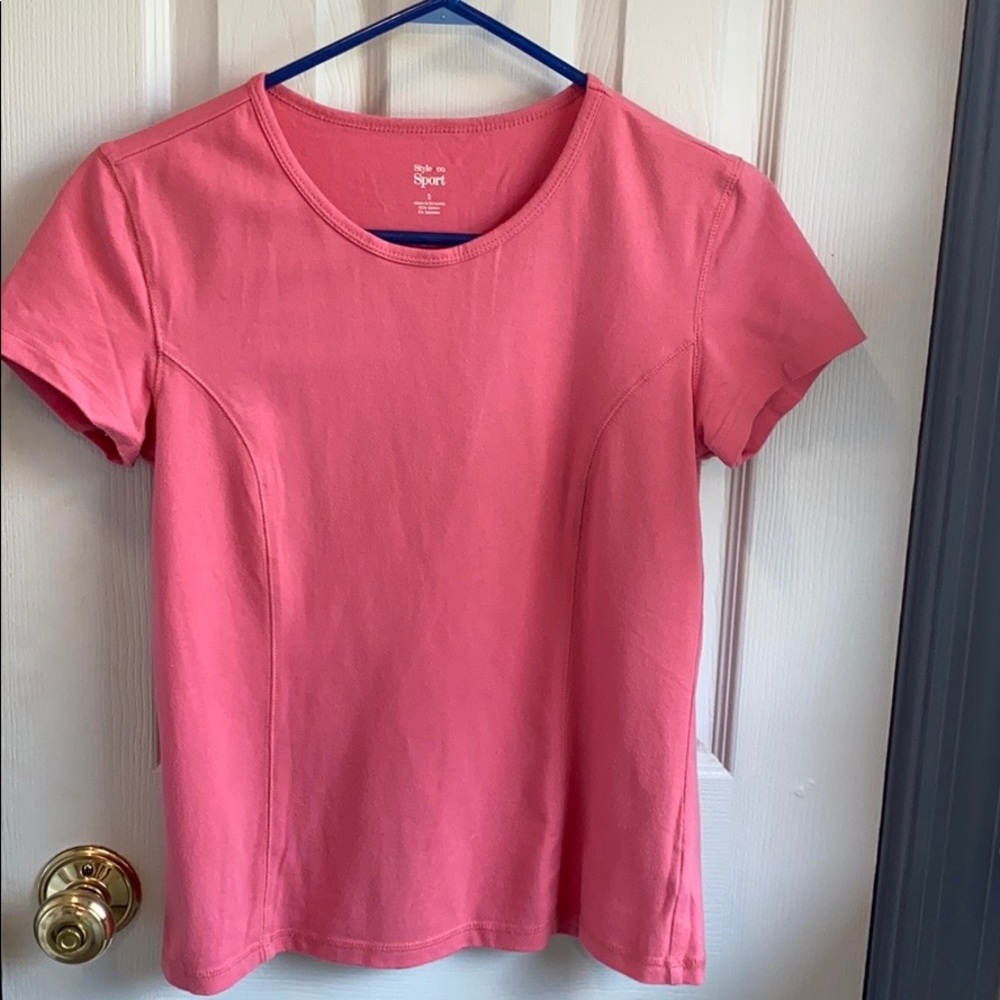 Style & Co Sport Short Sleeve Top